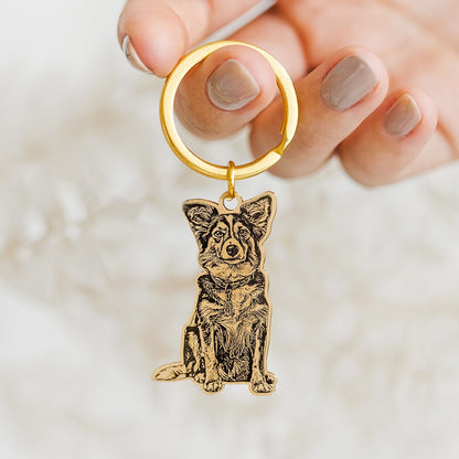 Engraved Pet Keychain