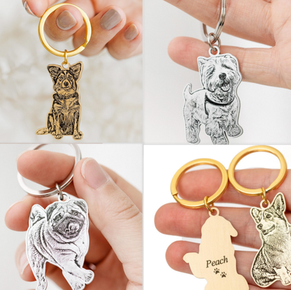 Engraved Pet Keychain