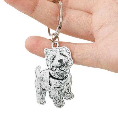 Engraved Pet Keychain