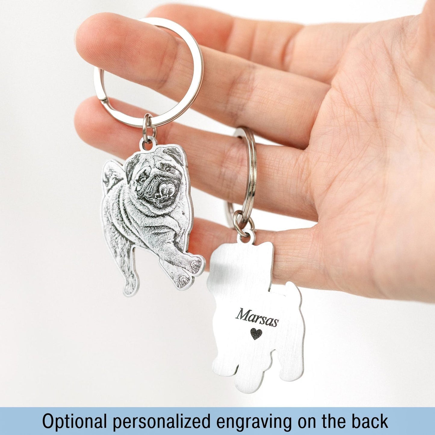 Engraved Pet Keychain