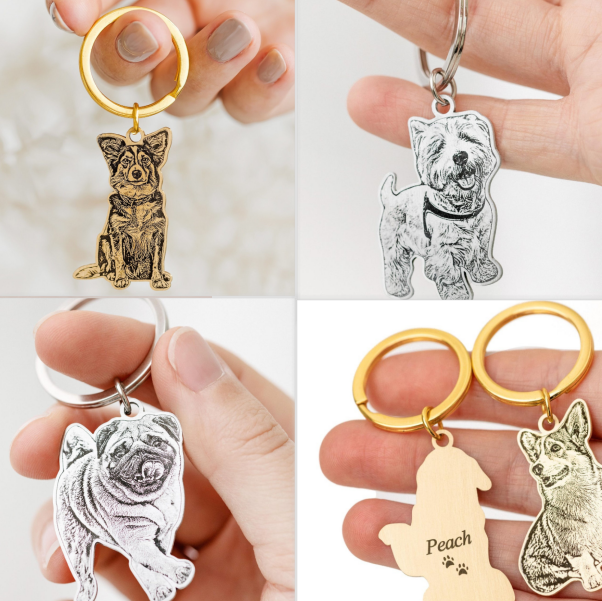 Engraved Pet Keychain