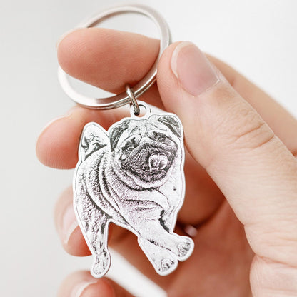 Engraved Pet Keychain
